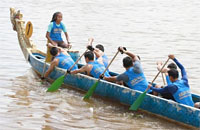 Lomba perahu naga bertaraf internasional untuk pertama kalinya digelar di Tenggarong pada tahun 2014 ini