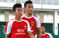 Anindito, Gunawan Dwi Cahyo dan pemain Mitra Kukar lainnya masih bertahan di Solo sebagai persiapan hadapi laga perdana ISL di Surabaya