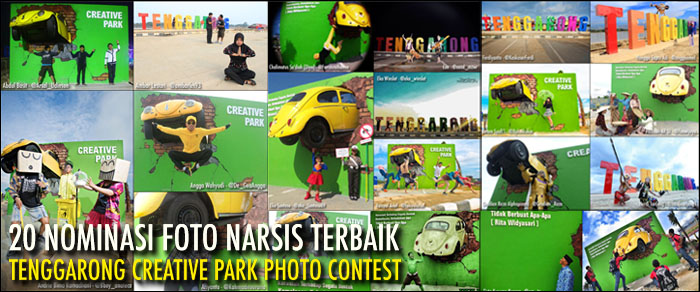 Inilah 20 nominasi foto narsis terbaik di ajang Tenggarong Creative Park Photo Contest. Siapa yang jadi pemenang akan diumumkan pada saat peresmian Creative Park Tenggarong pada 26 Desember mendatang