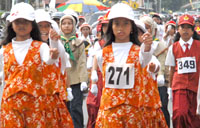 Lomba Gerak Jalan tahun 2013 digelar selama 3 hari berturut-turut di Tenggarong sejak Kamis (22/08) hingga Sabtu (24/08)