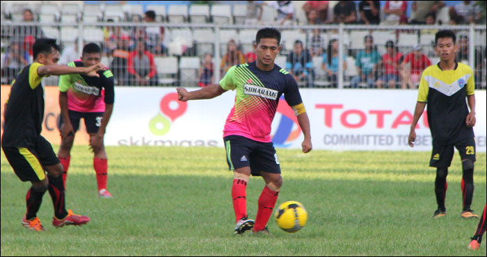 Kapten tim Tenggarong, Tigam Alif Farisma, menjadi penentu kemenangan timnya atas Loa Kulu