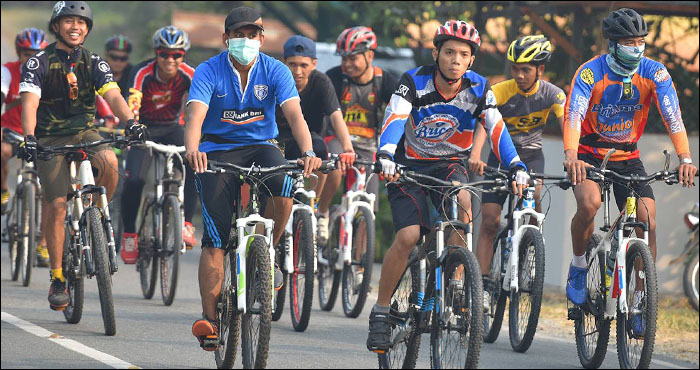 Para penggemar olahraga sepeda bisa bergabung pada ajang Gowes Fun Rally di Pulau Kumala pada 15 Januari mendatang