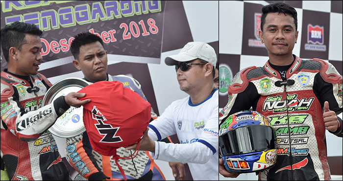 Pembalap asal Kutai Timur, Dwi Chandra, tampil sebagai juara umum kategori Seeded pada Kejurprov Balap Motor Putaran VII di Tenggarong Seberang