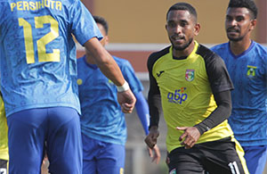 Pandi Ahmad Lestaluhu mencetak 2 gol dalam laga uji coba kontra Persikota Tangerang