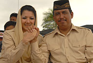 Rita Widyasari akhirnya berpasangan dengan HM Ghufron Yusuf pada Pilkada Kukar 2010