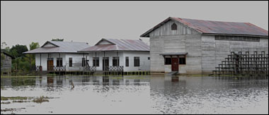 Banjir akibat luapan air sungai sudah mulai surut di Kembang Janggut