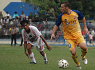 Sebastian Balbi menyumbang satu gol bagi Mitra Kukar