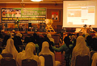 Suasana Halal Bihalal dan Tabligh Akbar bersama Ketua PBNU Said Agil Siradj yang ditandai dengan peluncuran situs resmi PCNU Kukar