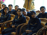 Para peserta SP-3 Kaltim yang akan melaksanakan kegiatan di 4 kecamatan di Kukar
